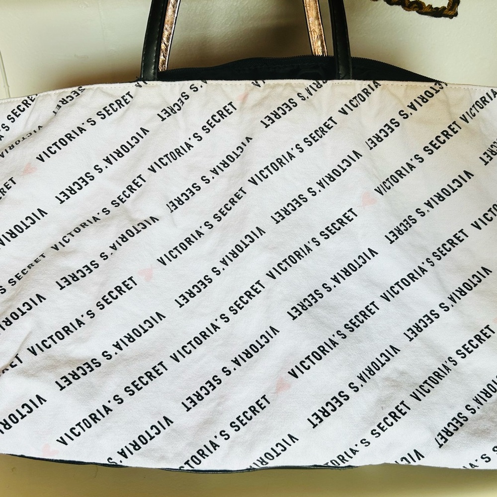 Victoria's Secret Black and White Logo Tote